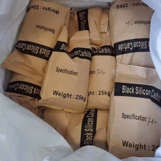 Pó fino do pó preto do grão do carboneto de silicone do carboneto de silicone